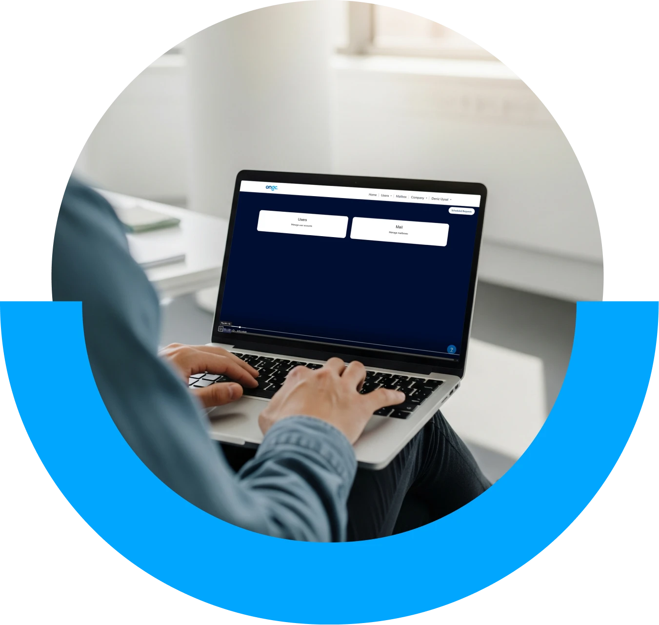 Staff with Laptop